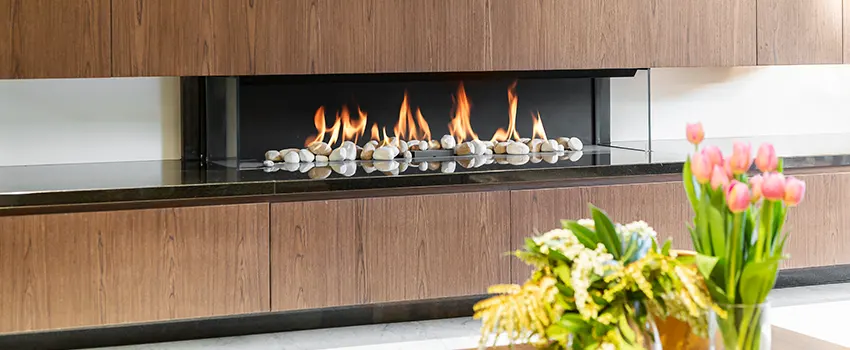 Double-height Fireplace Design Refurbishment in Twentynine Palms, California